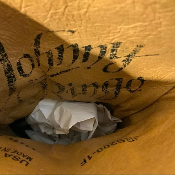 Johnny Ringo Size 7B Tan Distressed Slouch Harness Western Cowboy Boot - Picture 11 of 15